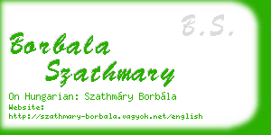 borbala szathmary business card